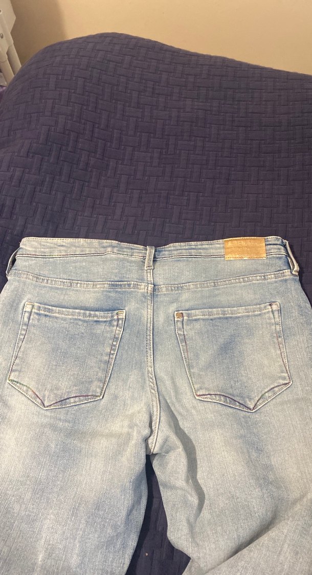 Mavi Kız Çocuk Denim Midi Pantolon - Görsel 4