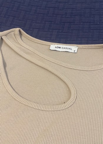 Bej Kadın Uzun Kollu Basic Bluz - Görsel 2