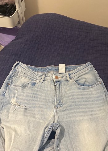 Mavi Rahat Kesim Kadın Kot Pantolon - Görsel 3