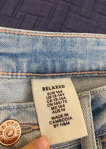 Mavi Rahat Kesim Kadın Kot Pantolon - Görsel 4