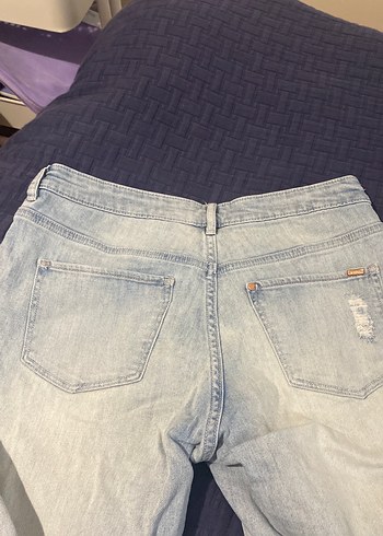 Mavi Rahat Kesim Kadın Kot Pantolon - Görsel 5