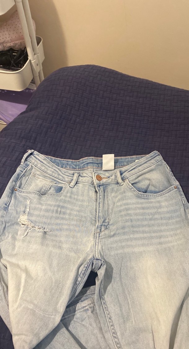 Mavi Rahat Kesim Kadın Kot Pantolon - Görsel 3