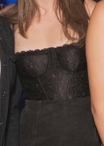 Dantel Detaylı Straplez Bustiyer - Görsel 4