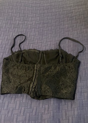 Dantel Detaylı Straplez Bustiyer - Görsel 3