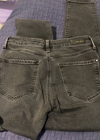 Siyah Kadın Denim Pantolon - Görsel 2