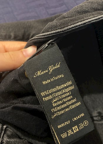 Siyah Kadın Denim Pantolon - Görsel 4