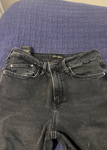 Siyah Kadın Denim Pantolon - Görsel 3