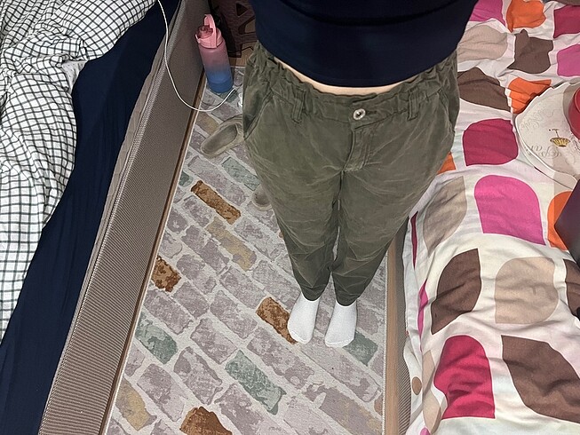 oxxo Oxxo yuksek bel baggy fit pantolon