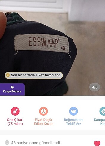 Diğer Elbise 48 beden