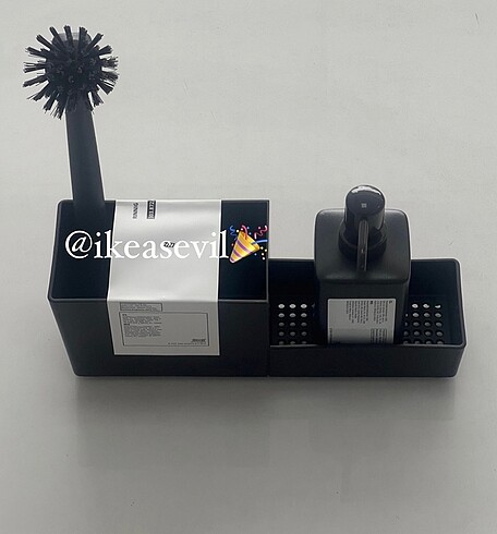 #ikea kaşıklık , sıvı sabunluk, bulaşık fırçası