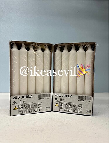 #ikea şamdan mum fiyat 1 paket ürün içindir