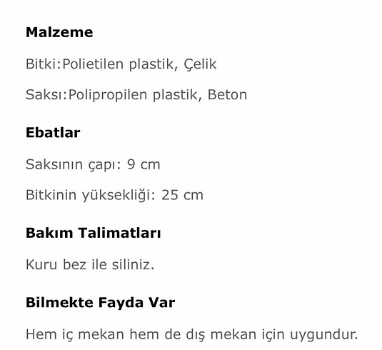  Beden #ikea yapay bitki