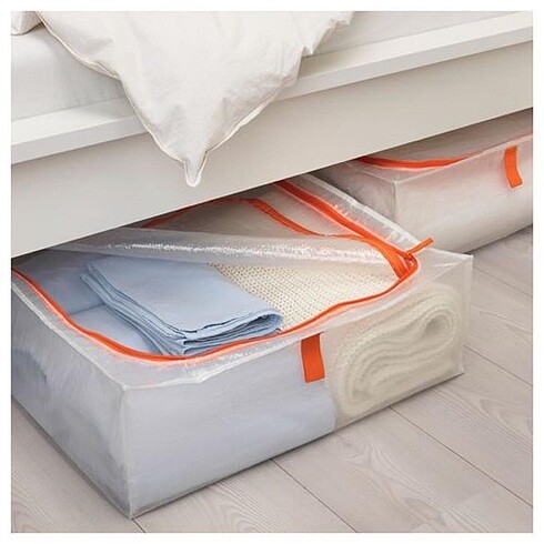 #ikea kutu, beyaz-turuncu
