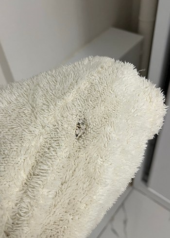 Beyaz Suni Kürklü ceket - Görsel 7