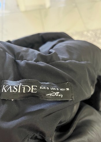 Siyah Oversize Puff Mont - Görsel 8