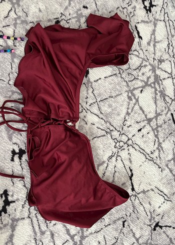 m Beden Bordo Kadın bikini üstü