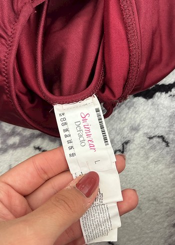 m Beden bordo Renk Bordo Kadın bikini üstü