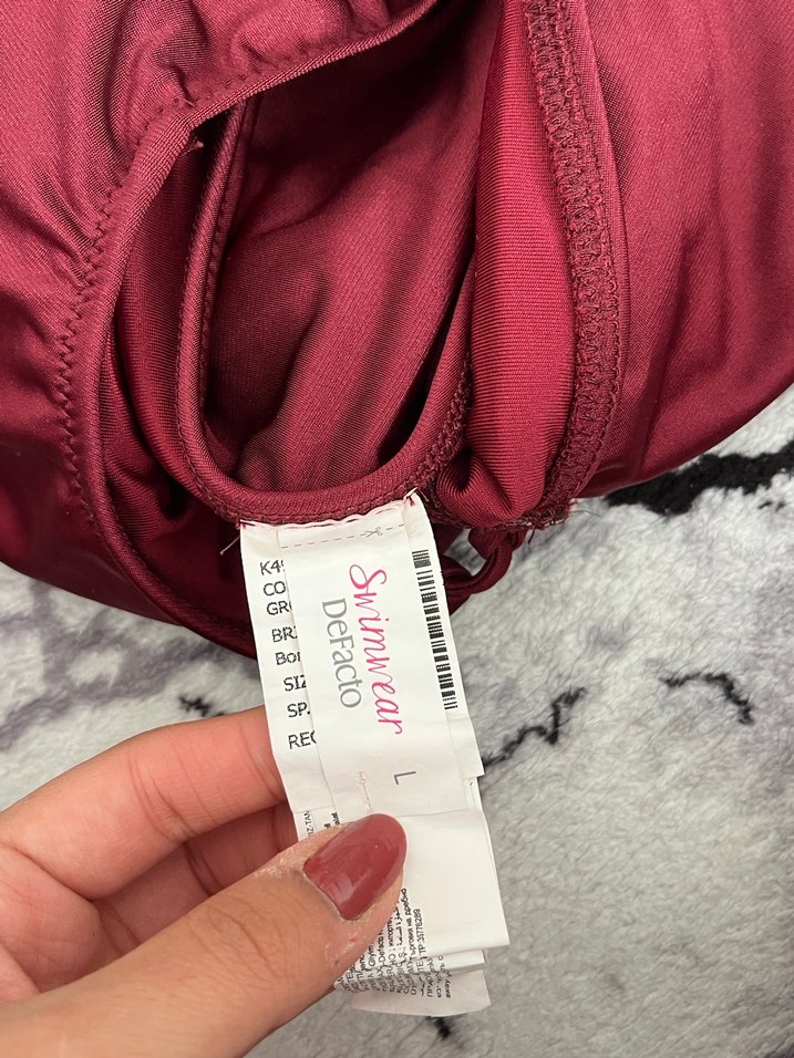 Bordo Kadın bikini üstü - Görsel 4