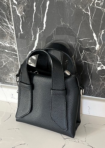 Siyah Deri Kadın Çanta - Görsel 2