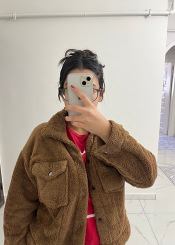 Tüylü ceket - Görsel 5