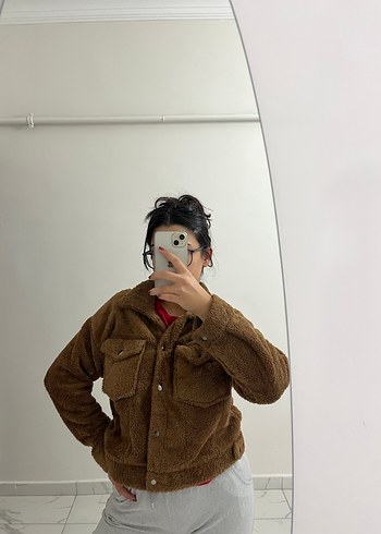 Tüylü ceket - Görsel 3