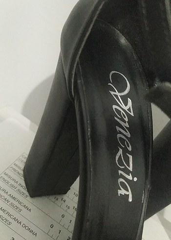 Kadın Siyah Topuklu Goth Sandalet - Görsel 4