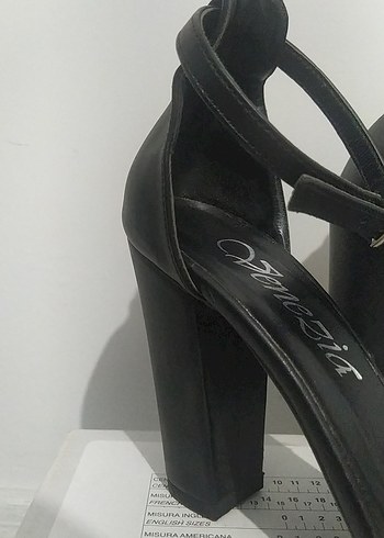 Kadın Siyah Topuklu Goth Sandalet - Görsel 3