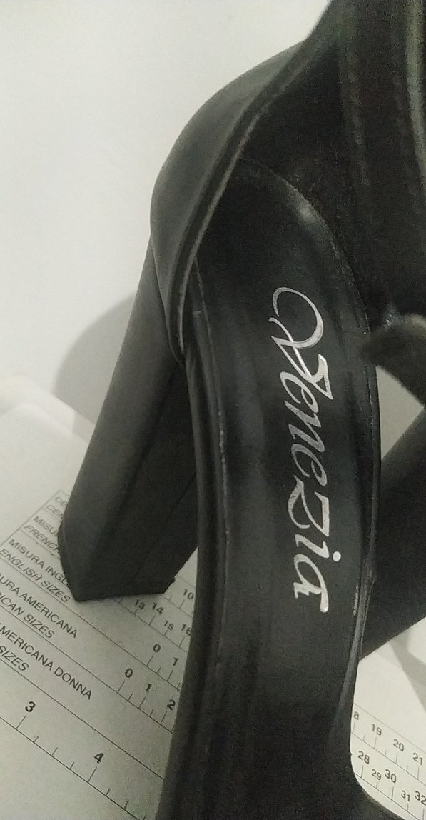 Kadın Siyah Topuklu Goth Sandalet - Görsel 4