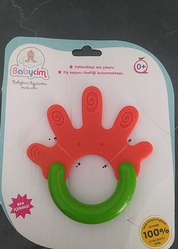 Renkli Babycin Diş Kaşıyıcı ve Mycey Kumkat Uçlu Kaşık - Görsel 2