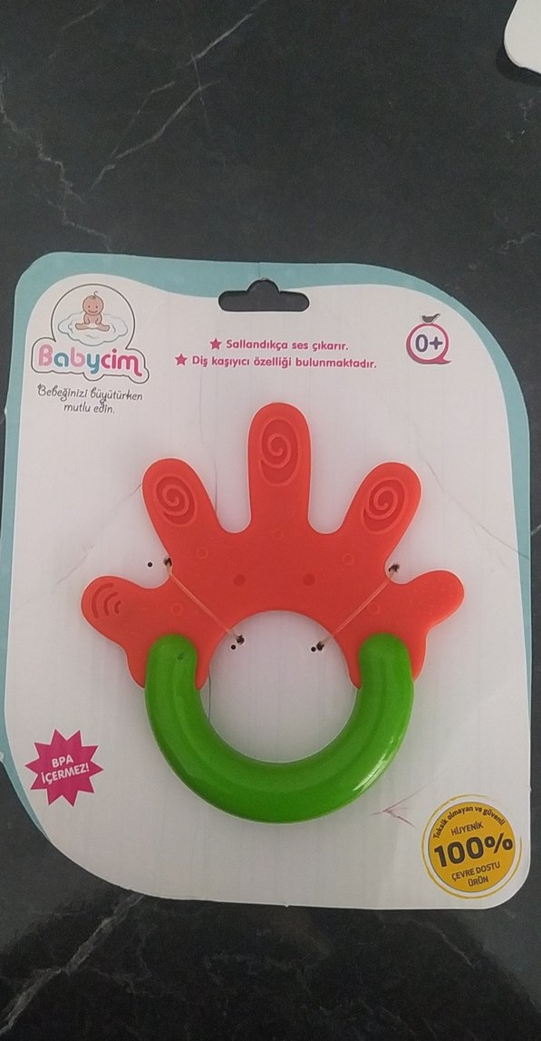 Renkli Babycin Diş Kaşıyıcı ve Mycey Kumkat Uçlu Kaşık - Görsel 2