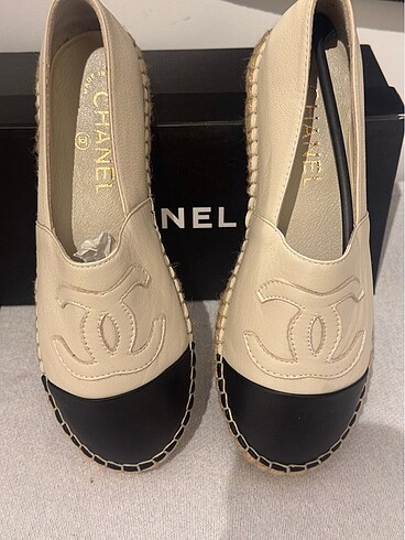 CHANEL BEJ 36 ESPADRİL 0 DANA DERİSİ