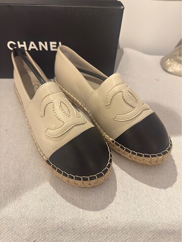 Chanel CHANEL BEJ 36 ESPADRİL 0 DANA DERİSİ