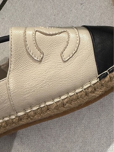 36 Beden CHANEL BEJ 36 ESPADRİL 0 DANA DERİSİ