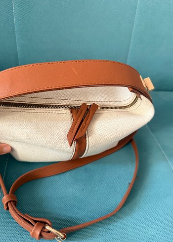 Beden Bej Deri Kemerli Minimalist Kadın Çanta
