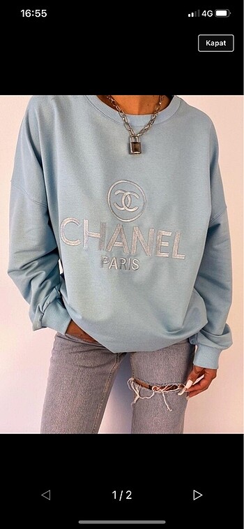 Chanel mavi sweat