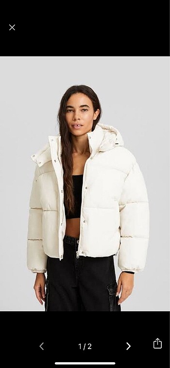 Bershka Deri Şişme Mont