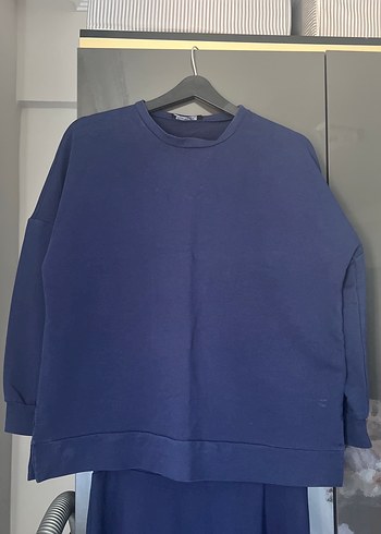 Mavi Kadın Oversize Sweatshirt etek alt üst takım