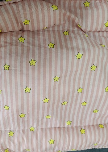 Pembe Desenli Bebek Uyku Yatağı - Görsel 2