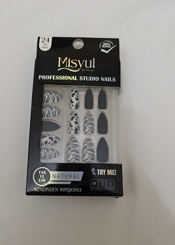 kendinden yapiskanli  takma tırnak+törpü+ et itme çubuğu - Görsel 2