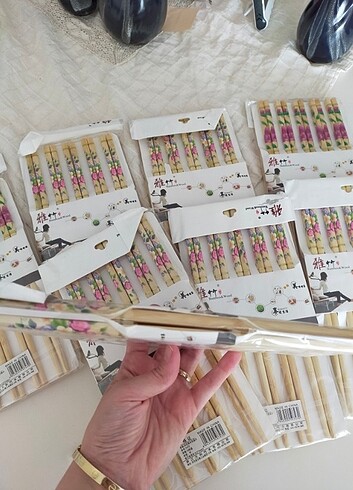 Diğer 8 paket 10 Çift Chopstick 