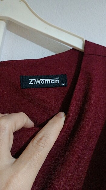 52 Beden Bordo elbise