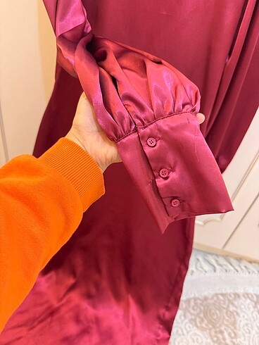38 Beden bordo Renk elbise