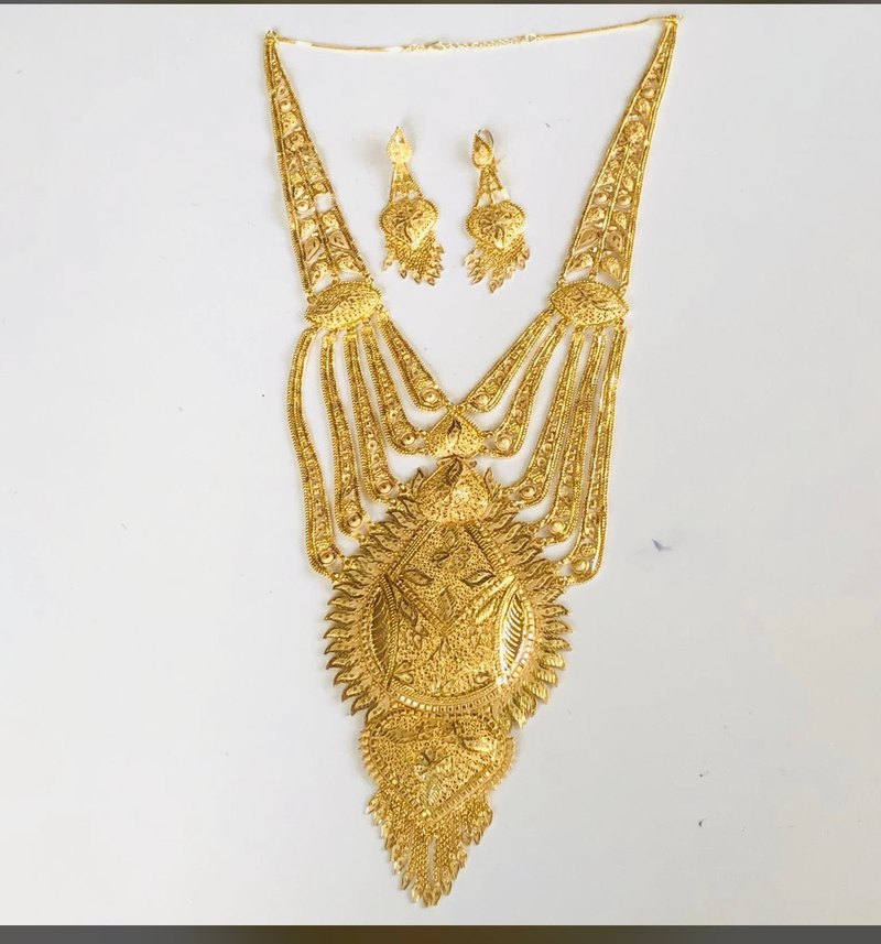 Hint kolyesi küpe seti - Görsel 4