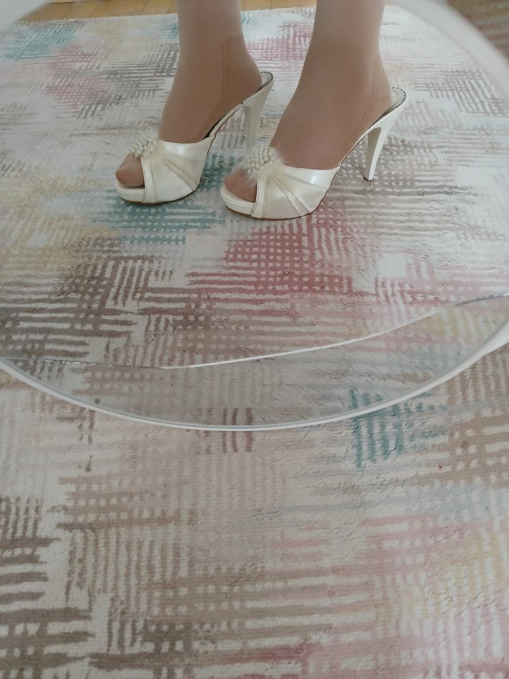 Beyaz stiletto - Görsel 2