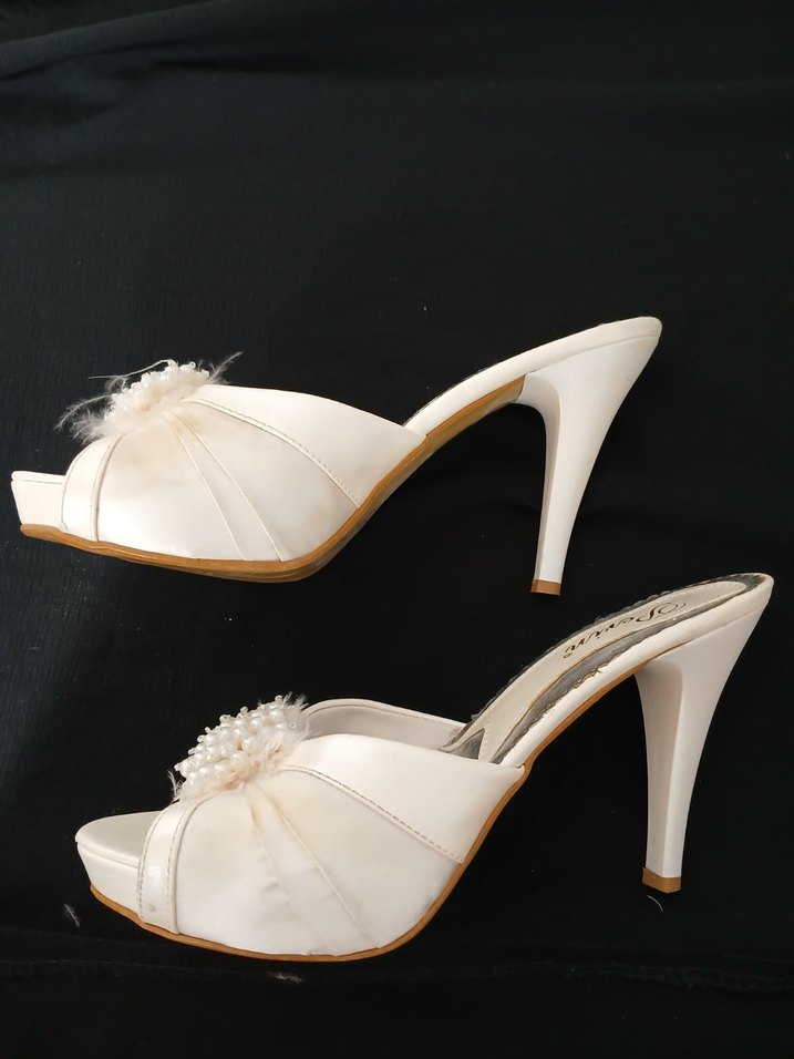 Beyaz stiletto - Görsel 5