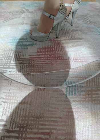 gri simli stiletto