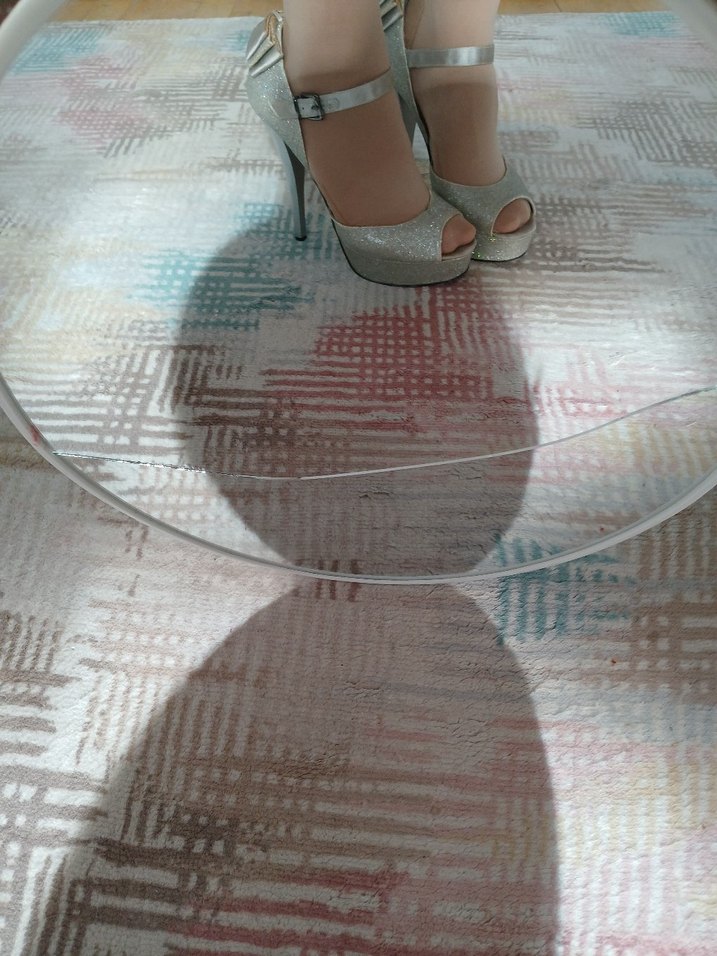 gri simli stiletto - Görsel 4