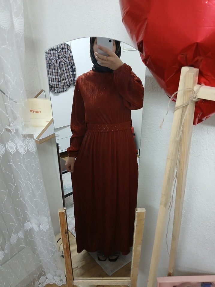 uzun elbise - Görsel 4