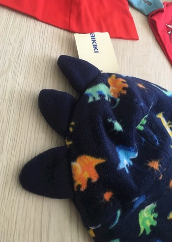 Renkli Baskılı Erkek Bere ve Boyunluk Seti - Görsel 7