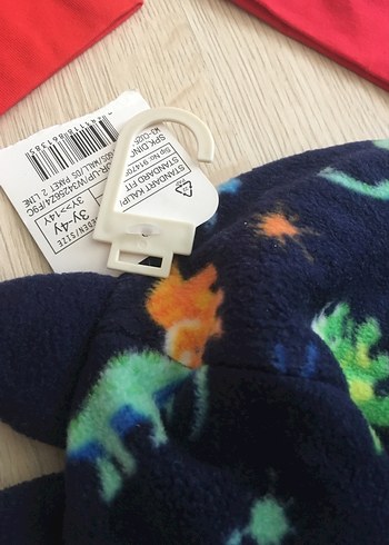 Renkli Baskılı Erkek Bere ve Boyunluk Seti - Görsel 2